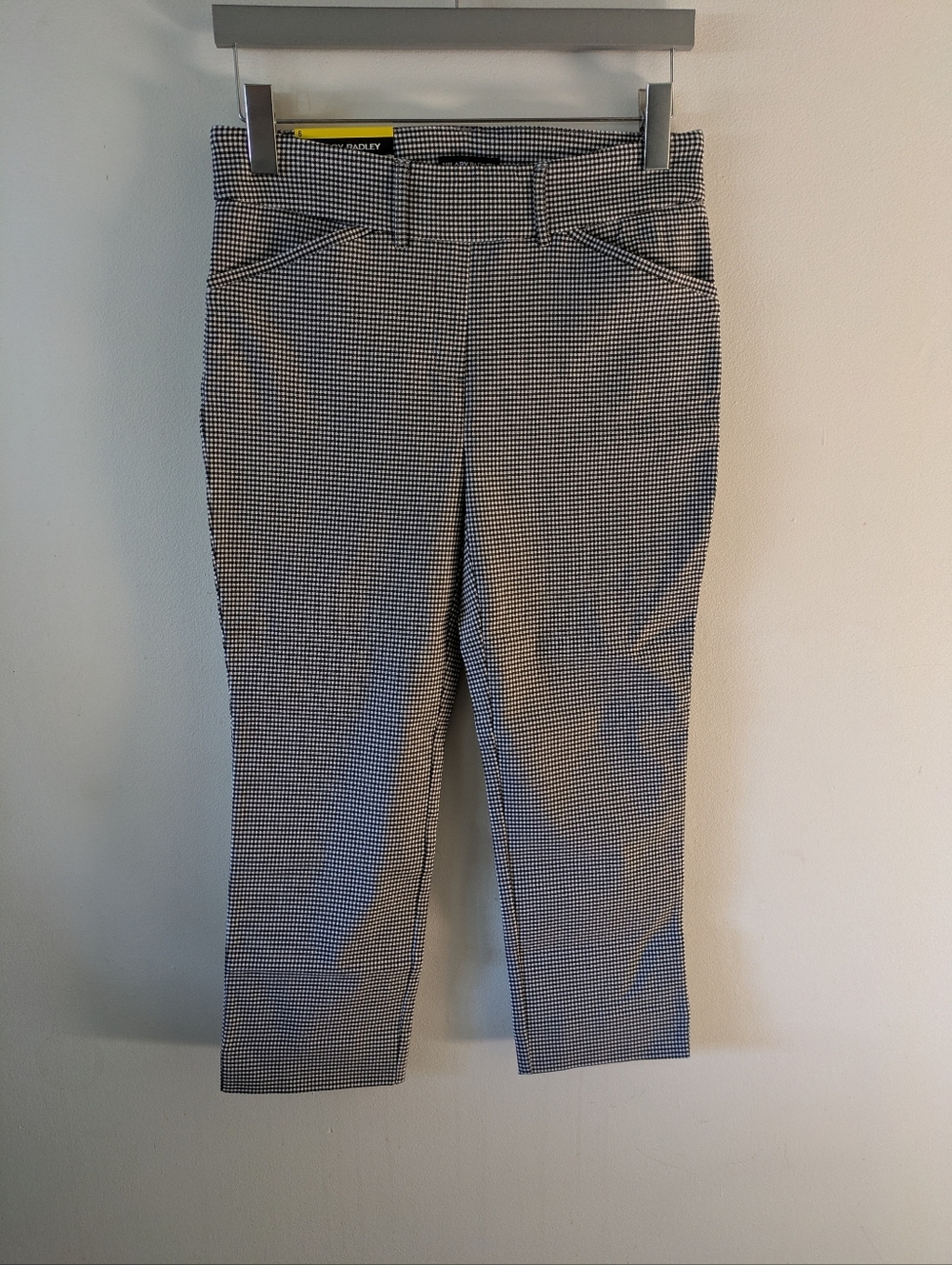 NWT Hilary Radley Black/White Checkered Pants Sz 6